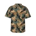thumbnail image 4 of Xecao Camouflage Rabbit print Hawaiian shirt - a stylish short-sleeve button-down for men, perfect for casual beach and tropical outings., 4 of 9