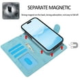 thumbnail image 2 of Allytechgroup Wallet Stand Case for iPhone 16 Pro Max, RFID Blocking PU Learher Rugged with Credit Card Slot Slim Fit Shockproof Full Body Cover for Apple iPhone 16 Pro Max, Lightblue, 2 of 2