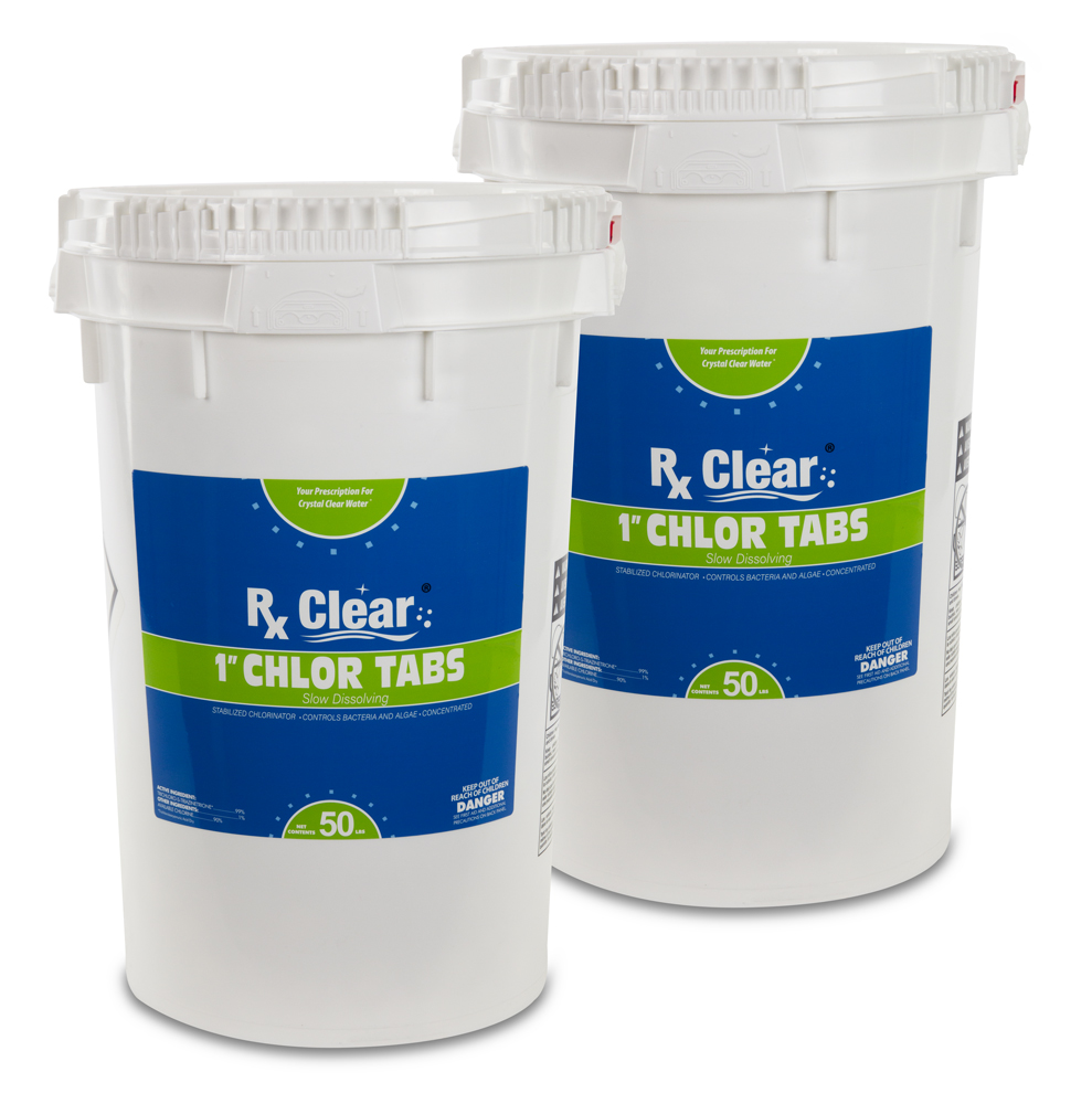 Rx Clear 1" Stabilized Chlorine Tablets 100 lbs