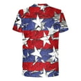 thumbnail image 5 of UVEASISHA Fourth of July Shirt Men Distressed Print Patriotic Graphic Tees Big and Tall Slim Fit Casual Workout Shirts Memorial Day Short Sleeve Crewneck Pullovers Multicolor 3XL, 5 of 5