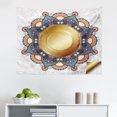 thumbnail image 1 of Ethnic Tapestry, Abstract Ombre Vivid Rainbow Colored Mandala Tie Dye Effect Flower Hippie Print, Fabric Wall Hanging Decor for Bedroom Living Room Dorm, 2 Sizes, Multicolor, by Ambesonne, 1 of 1