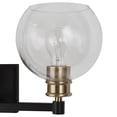 thumbnail image 7 of Uttermost Kent Edison 3-light Coastal Glass and Steel Vanity in Black and Brass, 7 of 7