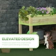 thumbnail image 4 of Outsunny 45” x 22” x 33” Elevated Wooden Planter Box with Legs and Storage Shelf for Backyard, Patio, Balcony, 4 of 10