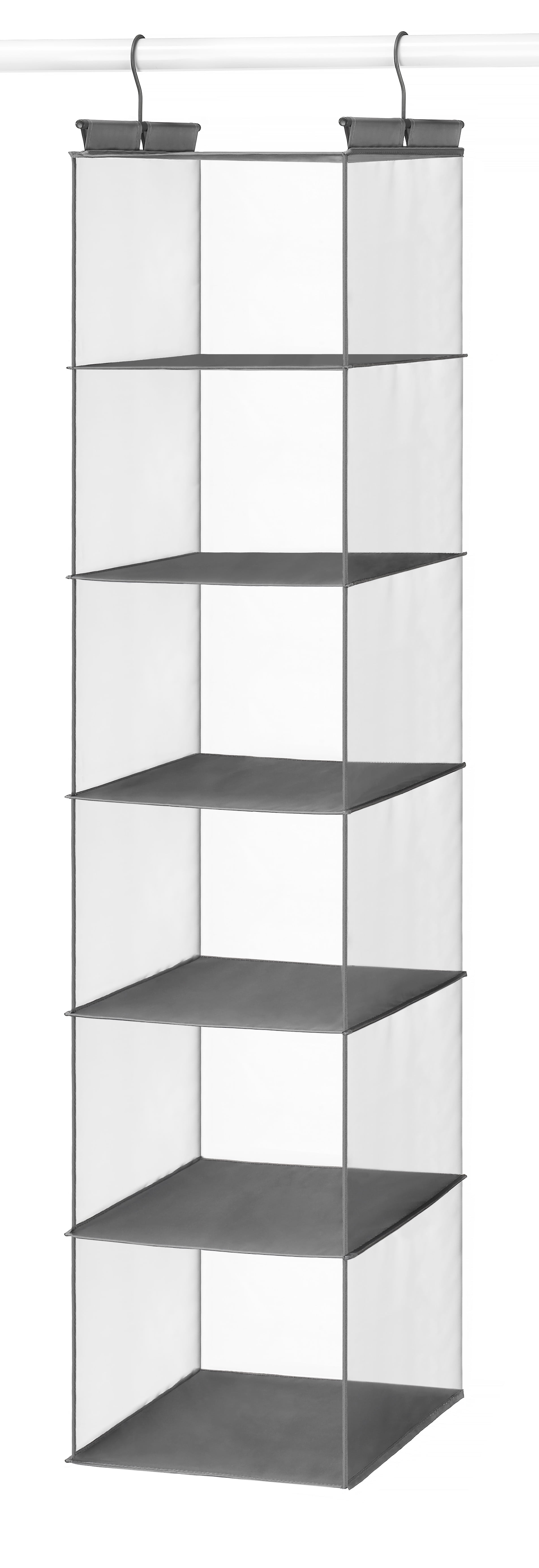 Whitmor 5 Section Closet Organizer Hanging Shelves With Sturdy Metal Frame for sale online