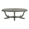 thumbnail image 2 of Furniture of America Draste Oval Wood Indoor Coffee Table, Vintage Gray Oak, 2 of 11