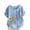 Light Blue, variant on Womens Linen Blouses Sunflower Printed Casual Loose Round Neck Short Sleeve Tops Summer Lightweight Beach Shirts Coffee L