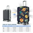 thumbnail image 6 of Easygdp Space Print Elastic and Washable Suitcase Protective Cover with Hidden Zipper Fits 18-32 inch Luggage -Large, 6 of 9