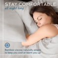 thumbnail image 2 of Hotel Sheets Direct Draps 100 % Bambou - Ensemble Drap et Taie d'Oreiller Format Simple TG - Rafraîchissants, Ensembles de Literie 3 Pcs - Blanc, 2 of 2