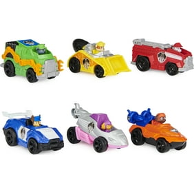 patrouille nickelodeon geschenkset speelgoedauto fahrzeugen chase vhicules polizeiwagen sammelfigur 6er maldas maldies mytoys rubble smythstoys