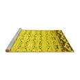 thumbnail image 2 of Ahgly Company Machine Washable Indoor Rectangle Abstract Yellow Contemporary Area Rugs, 7' x 9', 2 of 4