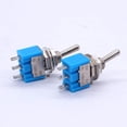 thumbnail image 3 of 10Pcs SPDT Mini Toggle Switch 3-Pin 2 Position ON/ON Miniature Toggle Switch 6A 125V AC Toggle Switch -102, 3 of 5