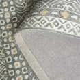 thumbnail image 5 of SAFAVIEH Micro-Loop Blazhe Floral Area Rug, Silver/Ivory, 5' x 5' Square, 5 of 10