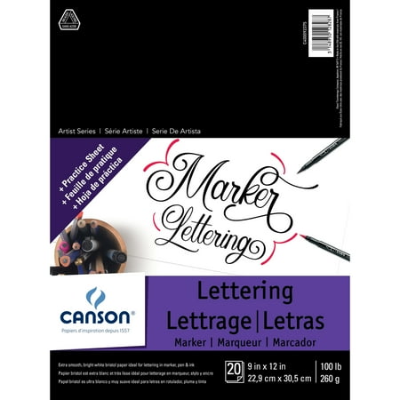 UPC: 3148950128287 | Canson Marker Lettering Pad 9 x 12 20 Sheets