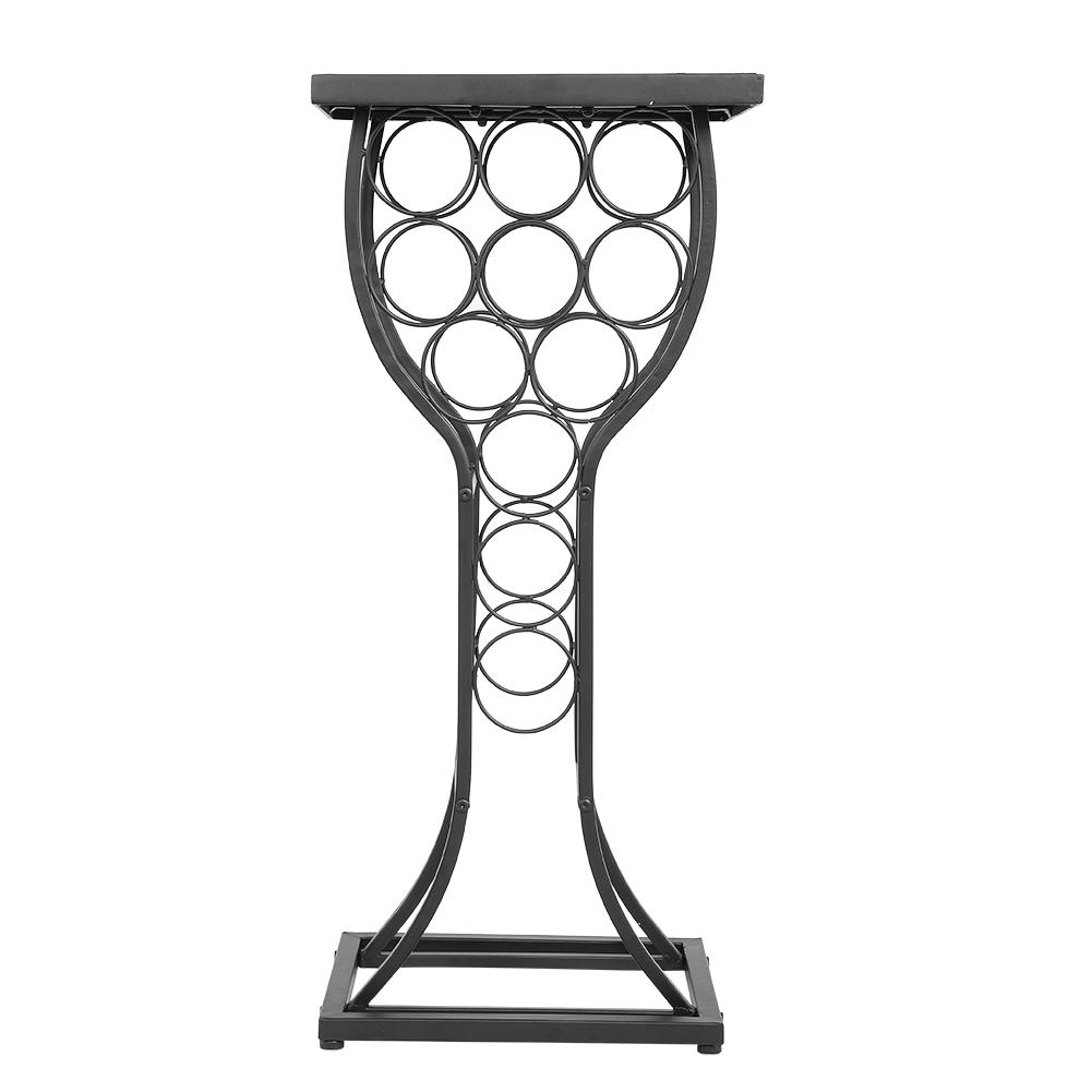 LYUMO Wine Storage Holder,Furniture Metal with Marble Finish Top Table