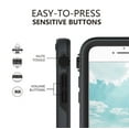 thumbnail image 3 of BELTRON aquaLife Waterproof, Shock & Drop Proof, Dirt Proof, Heavy Duty Case for iPhone 7/8 IP68 Rated, MIL-STD-810G Certified Features: 360 Watertight Sealed Design Grey/Black, 3 of 9