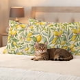 thumbnail image 3 of Summer Lemons Outdoor Waterproof Pillow Covers, Vintage Fruits Green Leaf Botanical Decorative Rectangle Throw Pillowcase Sofa Cushion Sham for Patio/Couch/Chair, 20"x12" 2 Pack, 3 of 8