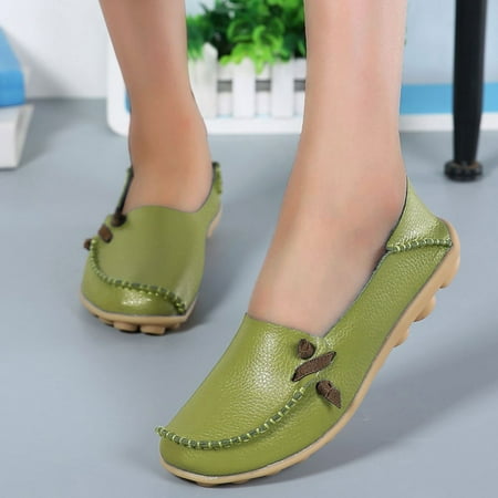 Daznico Womens Loafers Comfort Flats Shoes Womens Breathable Lace Up Shoes Flats Casual Shoes Size 9