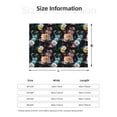 thumbnail image 5 of Uemuo Hibiscus Rose Printed Throw Blanket for Couch, Fluffy Fuzzy Blankets for Bed, Sofa, Cozy Flannel Faux Fur Blanket-50"x40", 5 of 6