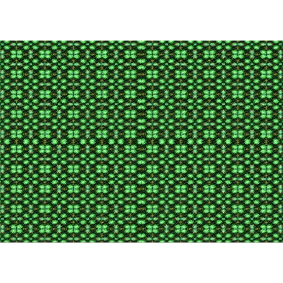 Ahgly Company Machine Washable Indoor Rectangle Transitional Dark Forest Green Area Rugs, 5' x 8'