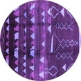 thumbnail image 1 of Ahgly Company Indoor Round Solid Purple Modern Area Rugs, 7' Round, 1 of 4