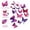 Purple Red, variant on 12 Piece 3D Butterfly Wall Decal Set, PVC Butterfly Wall Stickers for Home and Room Decor, TIKA
