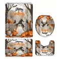 thumbnail image 2 of Cortina Ducha Lindo Conjunto Fantasmas Dibujos Animados Tela Poliéster Halloween Baño Con Ganchos Espeluznante para, 2 of 8