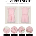 thumbnail image 5 of Girls Clothes Trendy Romper Jumpsuits Cool And Breathable Summer Outfit Lace Sleeveless Dress8-9 Years, 5 of 12