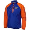 thumbnail image 2 of Men's G-III Sports by Carl Banks Royal/Orange Florida Gators Point Guard Raglan Half-Zip Jacket, 2 of 3
