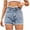Light Blue, variant on zbxnLI Women's Pull on Denim Shorts Trendy Summer Jean Shorts for Women Short Jeans with Pockets