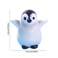 thumbnail image 2 of Christmas Penguin Figurine Resin Miniatures - Christmas Snow Scene Glacier Decor, Holiday Table Decor Tabletop Sculpture Festive Winter Desktop Decor, 2 of 6