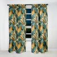 thumbnail image 3 of Designart "Radiant Tropical Mirage" Tropical Blackout Curtain Panels, 3 of 4