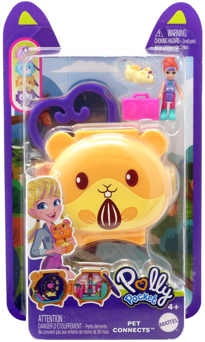 Polly Pocket Pet Connects Hamster Micro Playset
