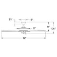 thumbnail image 3 of 903352FMM-NWA Hinkley Lighting Metro Wet - 52 Inch 5 Blade Ceiling Fan-Metallic Matte Bronze Finish, 3 of 15