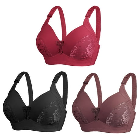 

Wyongtao Black and Friday Deals 3Pc Wirefree High Support Bra for Women Plus Size Everyday Wear Exercise and offers Back Support Multicolor XL