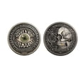 thumbnail image 4 of shyuyusa Surreal Art Pattern Metal Token, Special Carved Commemorative Coin, Distinctive Texture Craft Piece for Desktop Layout, Personal Ornament, 4 of 5