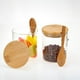 thumbnail image 5 of Tarros de Vidrio HerméTicos con Tapas de Bambú y Cucharas de Bambú: Recipientes de Vidrio Duraderos y Decorativos para Frijoles, Té, AzúCar, Nueces, 5 of 5
