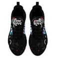 thumbnail image 5 of Coolcustomize Women's Lightweight Casual Shoes | "One Love" Graphic Breathable Running & Comfort Lace-Up Daily Couple Shoes, EVA Sole, Fabric Upper & Inner, Low Top Trainers for Valentine's Day, 5 of 10
