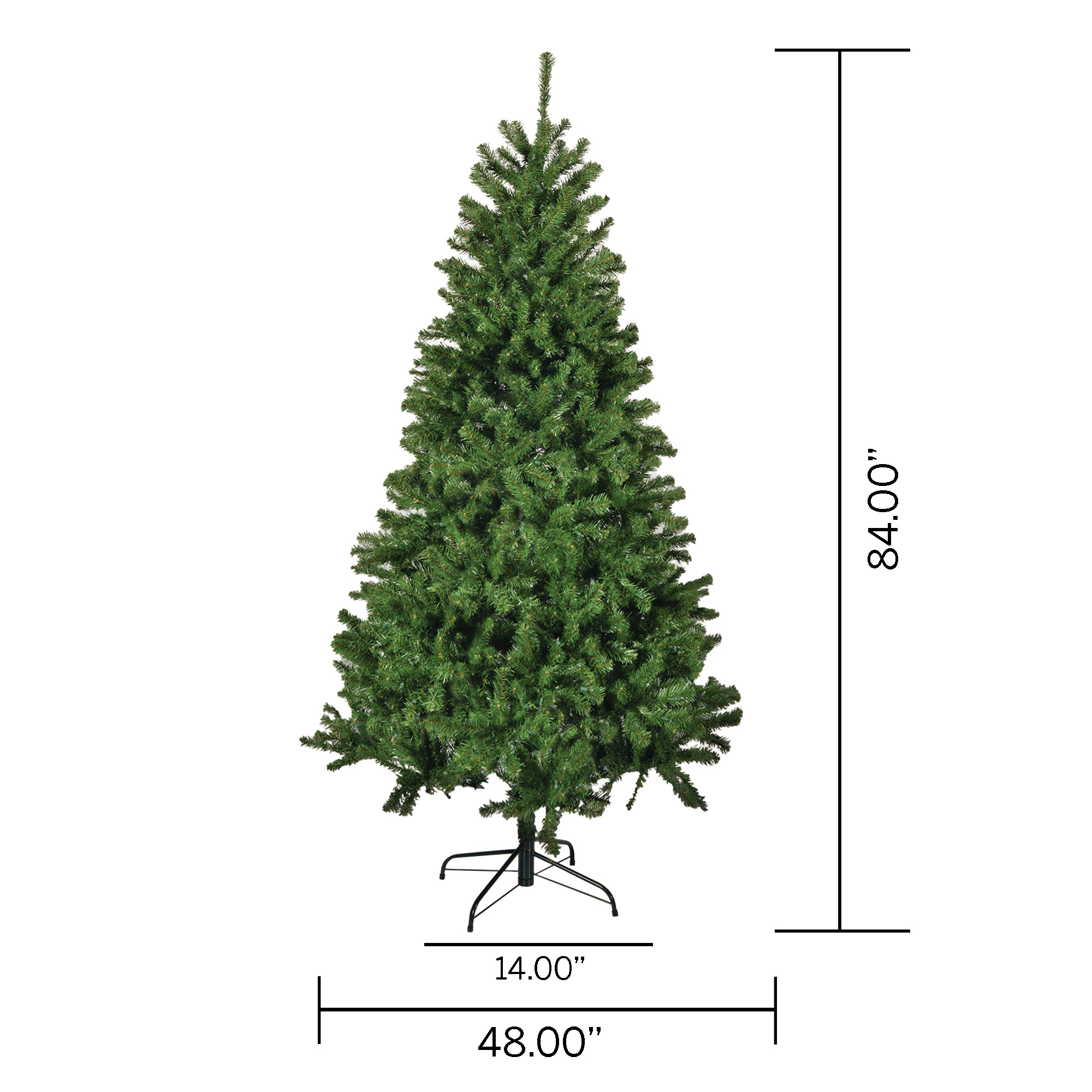 7.5 ft Hinged Noble Fir Artificial Christmas Tree with Stand and Hinged Branches