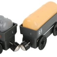 thumbnail image 4 of M Buder Battery Operated Train Simple To Operate Simulation Electric Steam Locomotive Cargo Train Set Toy for Boys Girls Blue (18.00 x 12.00 x 3.00 inches / 45.72 x 30.48 x 7.62 cm), 4 of 9