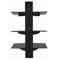 thumbnail image 2 of Floating Wall Mounted AV Entertainment Shelf | 3 Black Tempered Glass, 2 of 8