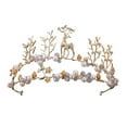 thumbnail image 1 of Corona de tiara Tiaras Corona de princesa para novia Corona de princesa de cuento de hadas para mujer Estilo G, 1 of 9