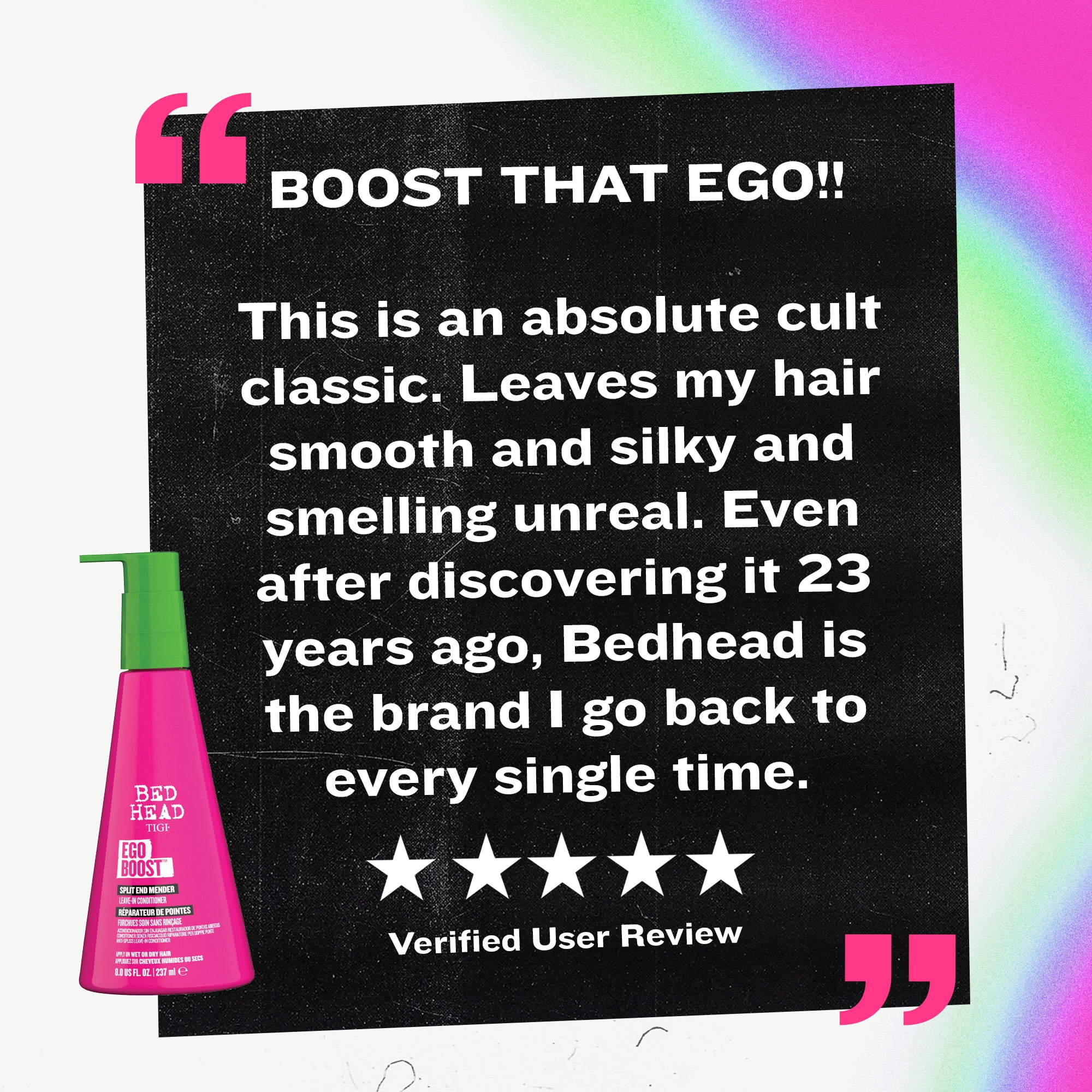 TIGI Bed Head Ego Boost, Split End Mender & Leave-In Conditioner, 3 Pack