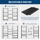 thumbnail image 4 of Garvee Librería Grande 62,2 x 10,2 x 54,5", 4 Niveles, 11 Estantes Abiertos, Negro, 4 of 9