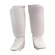 thumbnail image 2 of Espinilleras para Muay Thai, cómodas, protectoras para pies, equipo de protección para piernas blanco, 2 of 9