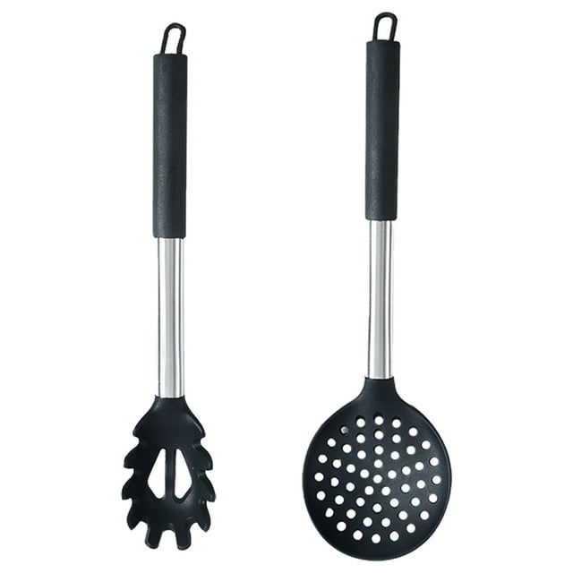 2 Pcs Batterie de Cuisine Antiadhésive avec Poignée en Acier Inoxydable, Outils de Cuisine Résistants à la Chaleur Sans BPA