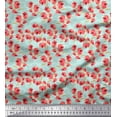 thumbnail image 1 of Soimoi Green Velvet Fabric Artistic Floral Fabric Prints By Yard 58 Inch Wide, 1 of 5