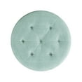 thumbnail image 5 of Hillsdale Furniture Sophia Tufted Upholstered Backless Vanity Stool, Spa Blue, 5 of 14