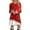Red, variant on TJAZFJPA Shirt Dresses for Women Women Christmas Swing Mini Dress Christmas Print Casual Dress Silk Dresses for Women Womens Dresses Formal