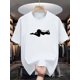thumbnail image 1 of Men'S Casual Crew Neck T-Shirt with Sexy Surfing Print, Knit Fabric, Slight Stretch, Summer Short-Sleeve Tee, Fashionable & Versatile Top for Adults, 1 of 4