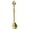 A002- Gold (Long Handle), variant on Silver Coffee Spoons Ornate Metal Spoons Vintage Silverware for Coffee Bar Coffee Stir Spoons Single Silver Decorative Spoon for Home Kitchen Dining and Drink Stations